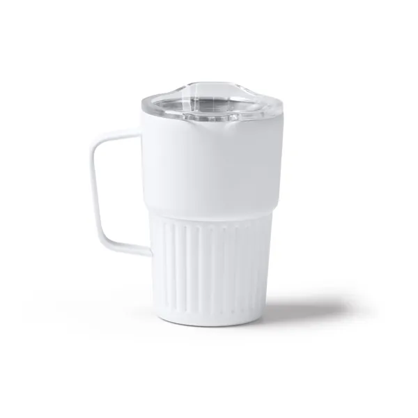Cană termică Nubex — culoarea Alb, imagine produs