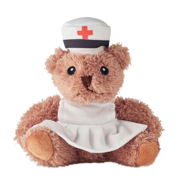 Jucărie de pluș NURSE — culoarea Alb, față