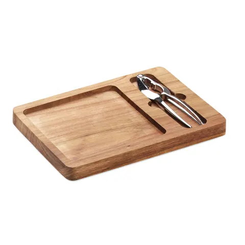 Ustensilă de bucătărie NUTPLATE — culoarea Lemn, față