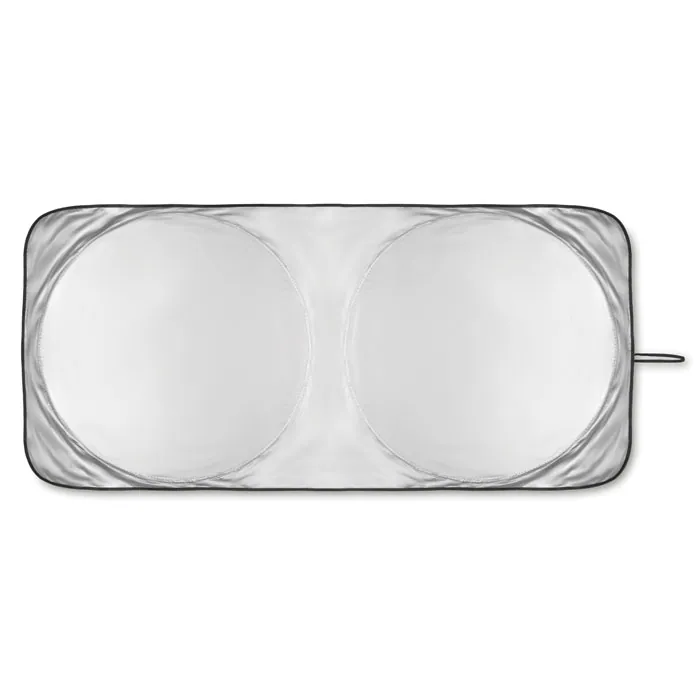 Parasolar auto OMBRA POUCH — culoarea Argint mat, față