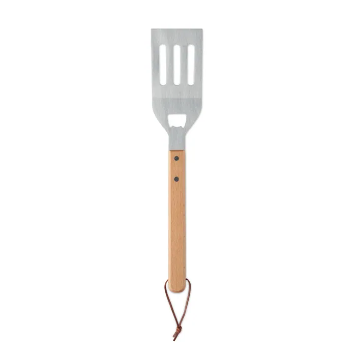 Spatulă BBQ OPENCOOK — culoarea Lemn, față
