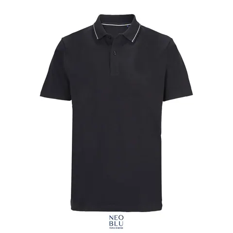Tricou polo unisex OREL — culoarea Negru intens, față