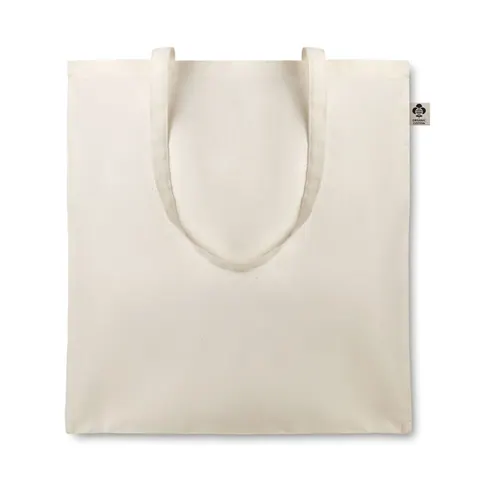 Geantă tote ORGANIC COTTONEL — culoarea Bej, față