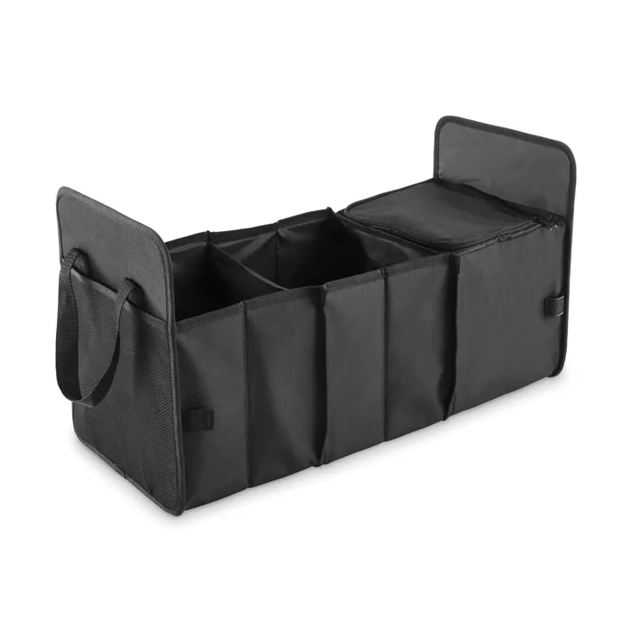 Organizator auto pliabil ORGANIZER COOL — culoarea Negru, față