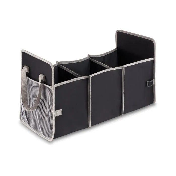 Organizator auto pliabil ORGANIZER — culoarea Negru, față