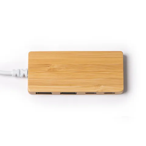 Hub USB Pablek — culoarea Natural, imagine produs
