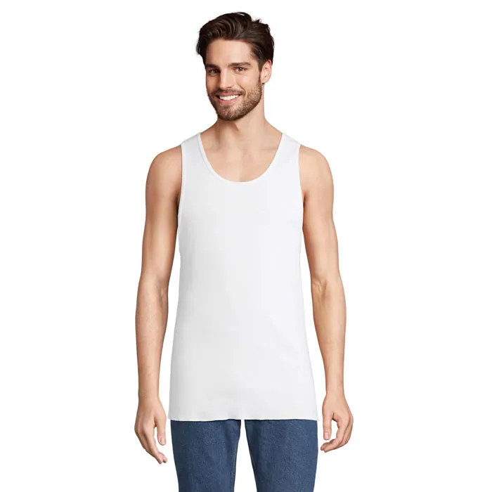 Tricou unisex PABLO — culoarea Alb, față