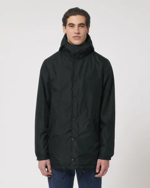 Geacă matlasată Padded Parker Stanley/Stella — culoarea Negru, purtat de model, față