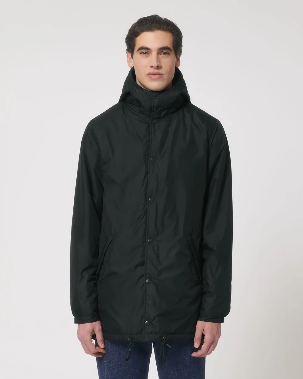 Geacă matlasată Padded Parker Stanley/Stella — culoarea Negru, purtat de model, față