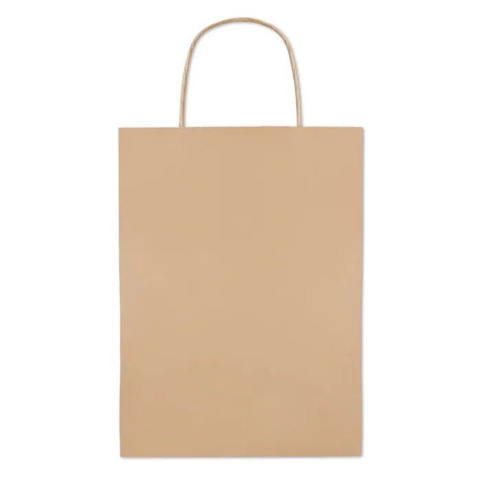 Pungă din hârtie PAPER MEDIUM — culoarea Bej, față