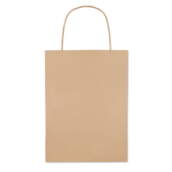 Pungă din hârtie PAPER SMALL — culoarea Bej, față