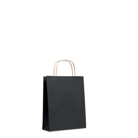 Pungă din hârtie PAPER TONE S — culoarea Negru, față