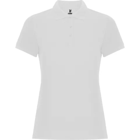 Tricou polo damă Pegaso Premium — culoarea Alb, imagine produs