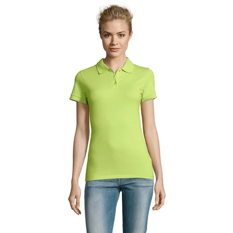 Tricou polo PERFECT — culoarea Verde măr, față