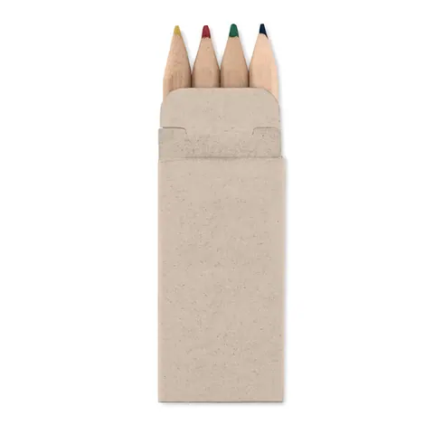 Set de creioane colorate PETIT ABIGAIL — culoarea Bej, față