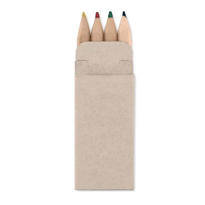 Set de creioane colorate PETIT ABIGAIL — culoarea Bej, față