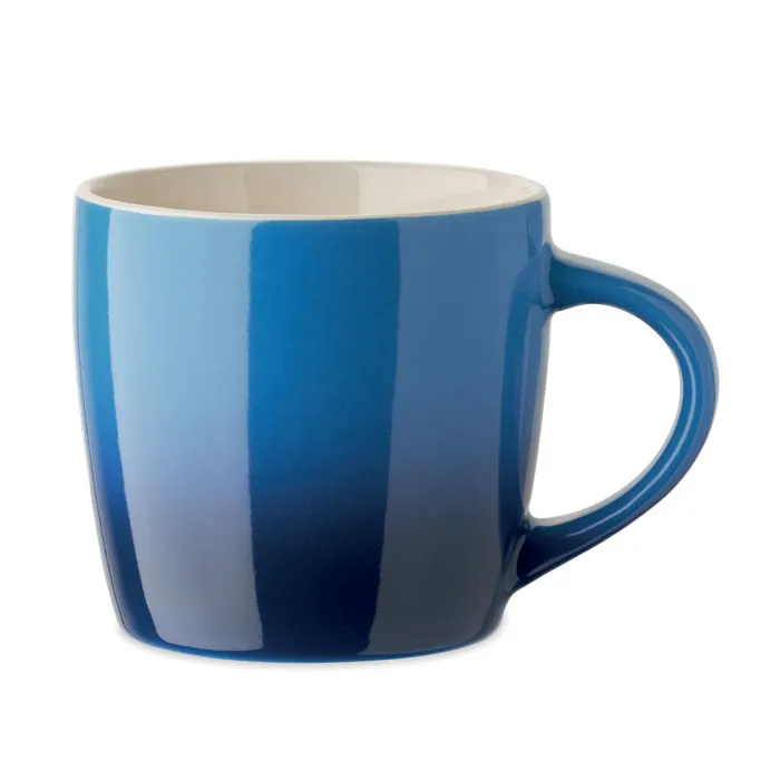 Cană ceramică PEZE — culoarea Albastru, față