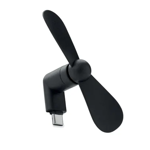Ventilator USB portabil PHAN — culoarea Negru, față