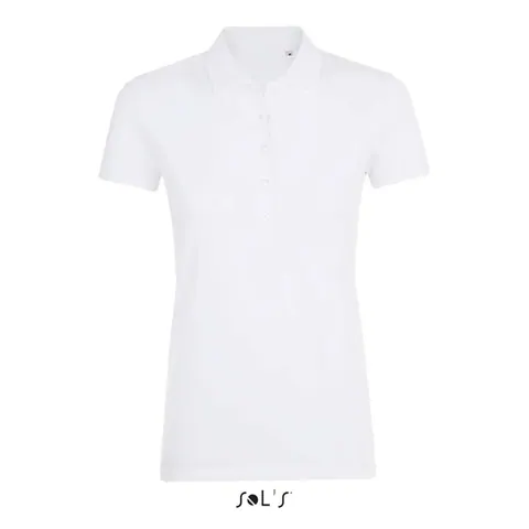 Tricou polo damă PHOENIX — culoarea Alb, față