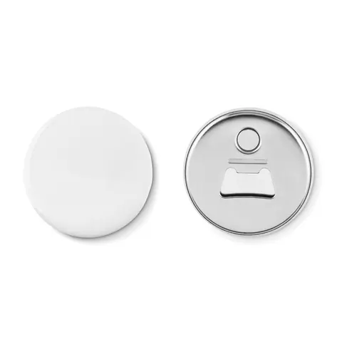 Magnet frigider PIN OPENER — culoarea Argint mat, față