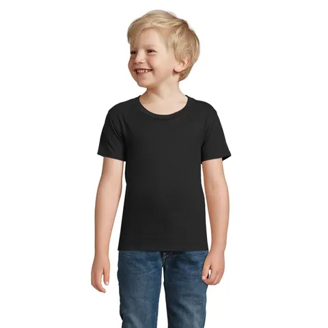 Tricou copii PIONEER — culoarea Negru intens, față