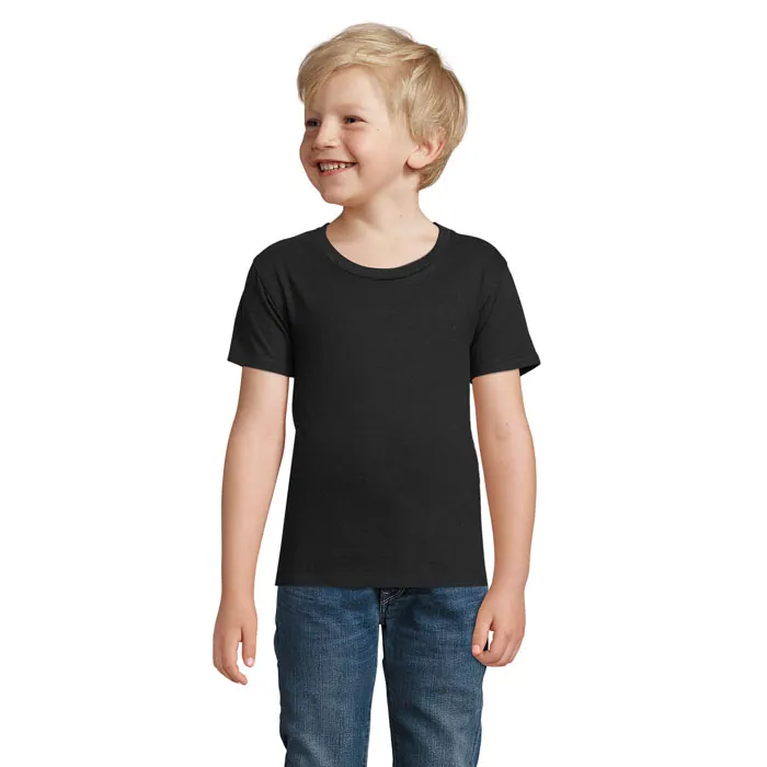 Tricou copii PIONEER — culoarea Negru intens, față