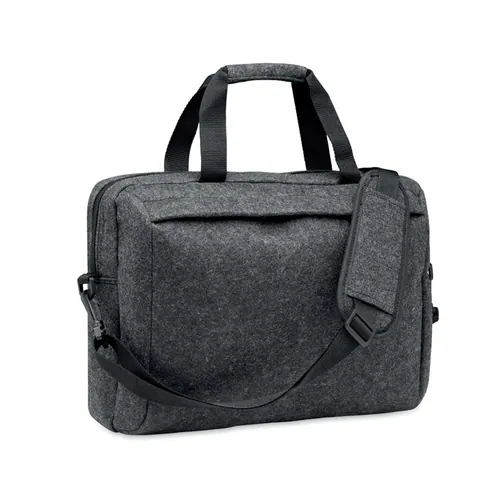 Geantă pentru laptop PLANA — culoarea Gri piatră, față