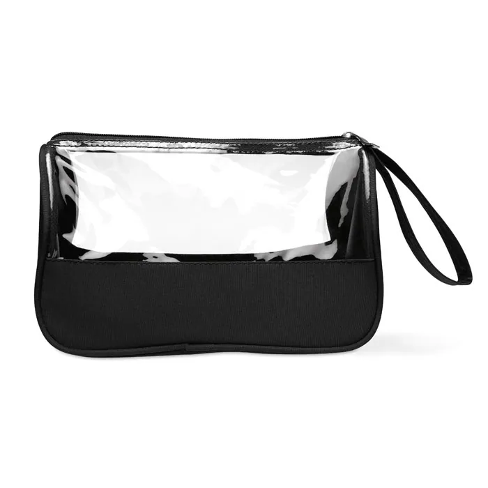 Borsetă cosmetice PLAS — culoarea Negru, față