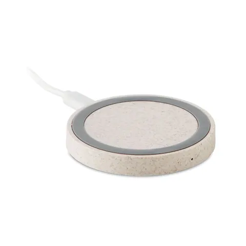 Încărcător wireless PLATO — culoarea Bej, față