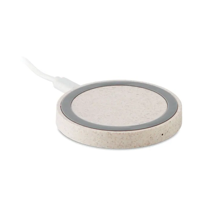 Încărcător wireless PLATO — culoarea Bej, față