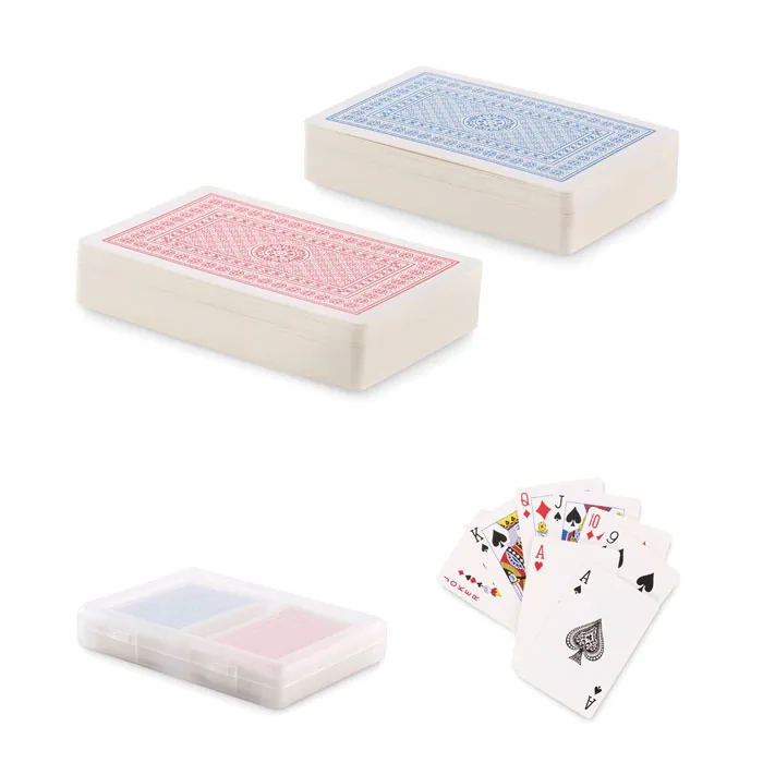 Joc de cărți PLAYCARD — culoarea Transparent, față