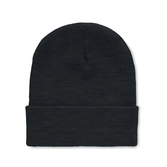 Căciulă POLO RPET — culoarea Negru, față