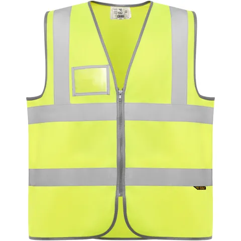 Vestă reflectorizantă unisex Polux — culoarea Galben fluor, imagine produs