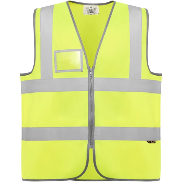 Vestă reflectorizantă unisex Polux — culoarea Galben fluor, imagine produs