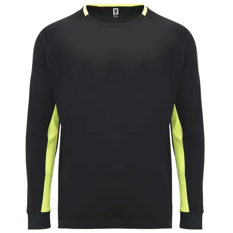 Tricou sport bărbați Porto — culoarea Negru / Galben fluor, imagine produs