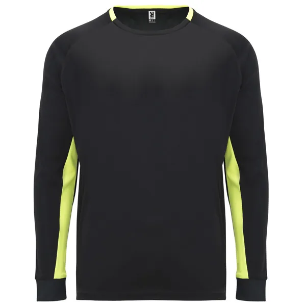Tricou sport bărbați Porto — culoarea Negru / Galben fluor, imagine produs