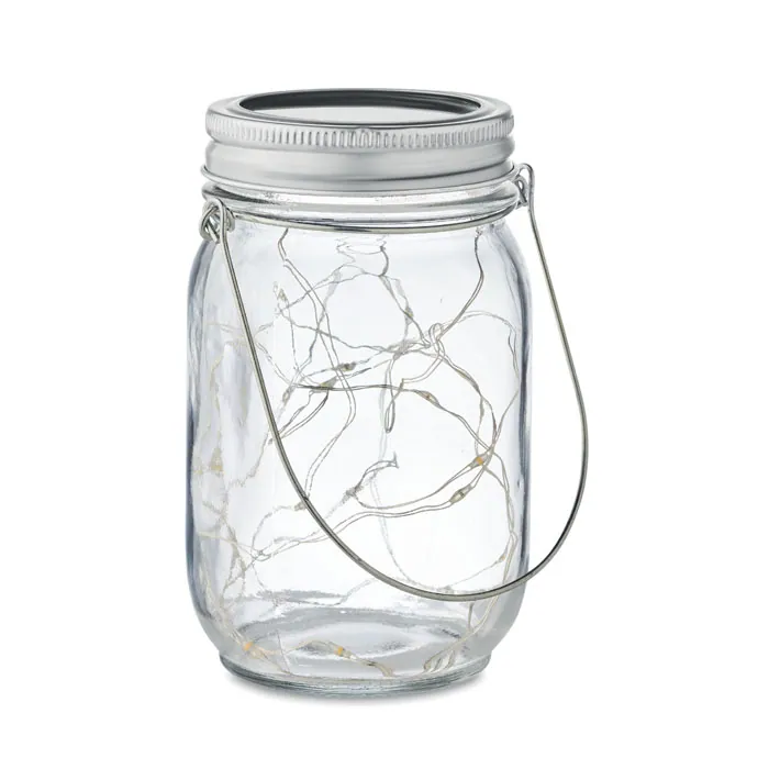 Lanternă solară POT LAMP — culoarea Transparent, față