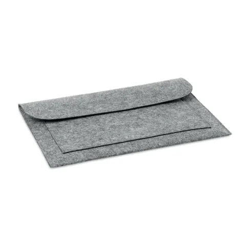 Husă pentru laptop POUCHLO — culoarea Gri, față