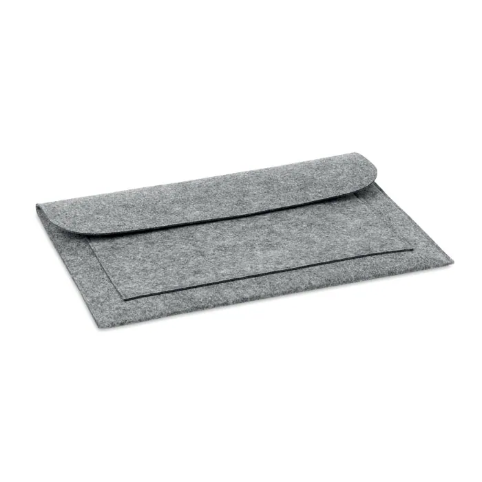 Husă pentru laptop POUCHLO — culoarea Gri, față