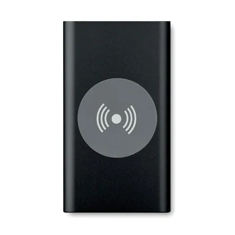 Baterie externă POWER&WIRELESS — culoarea Negru, față