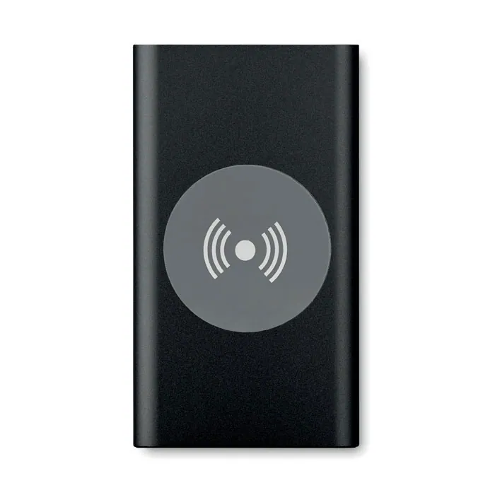 Baterie externă POWER&WIRELESS — culoarea Negru, față