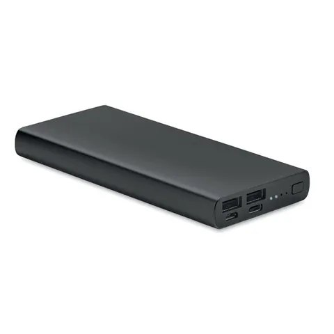 Baterie externă POWERFLAT 10C — culoarea Negru, față