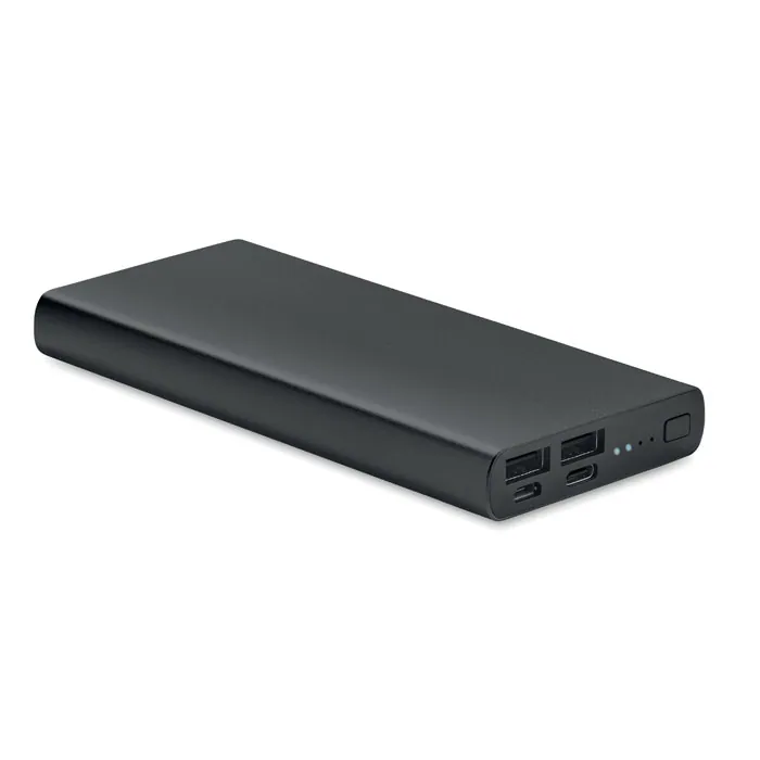 Baterie externă POWERFLAT 10C — culoarea Negru, față