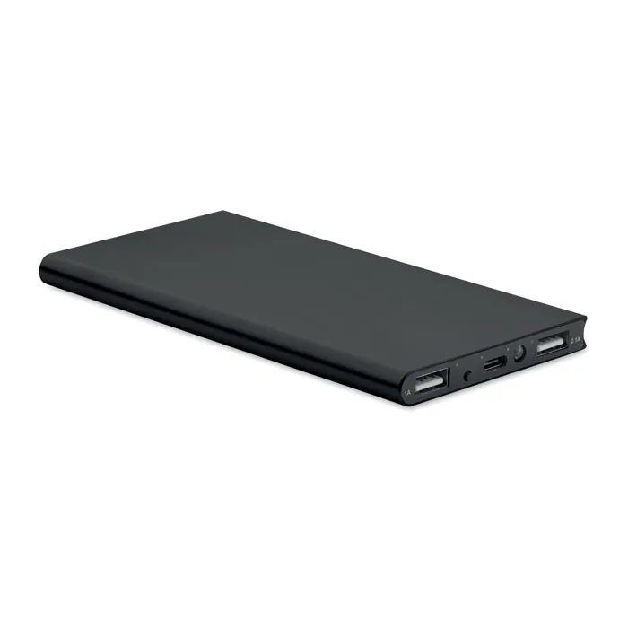 Baterie externă POWERFLAT8C — culoarea Negru, față