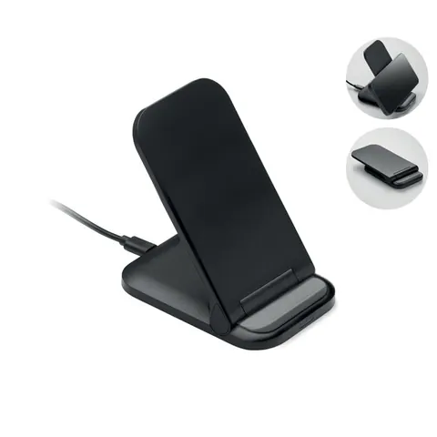 Încărcător wireless POWERFOLD — culoarea Negru, față