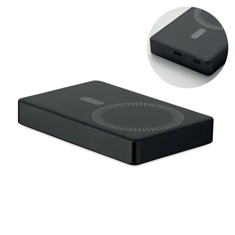 Baterie externă POWERMAG — culoarea Negru, față