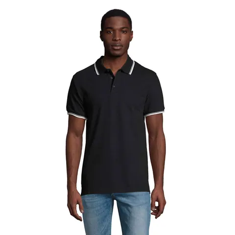 Tricou polo PRACTICE — culoarea Bleumarin, față