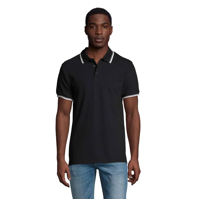 Tricou polo PRACTICE — culoarea Bleumarin, față