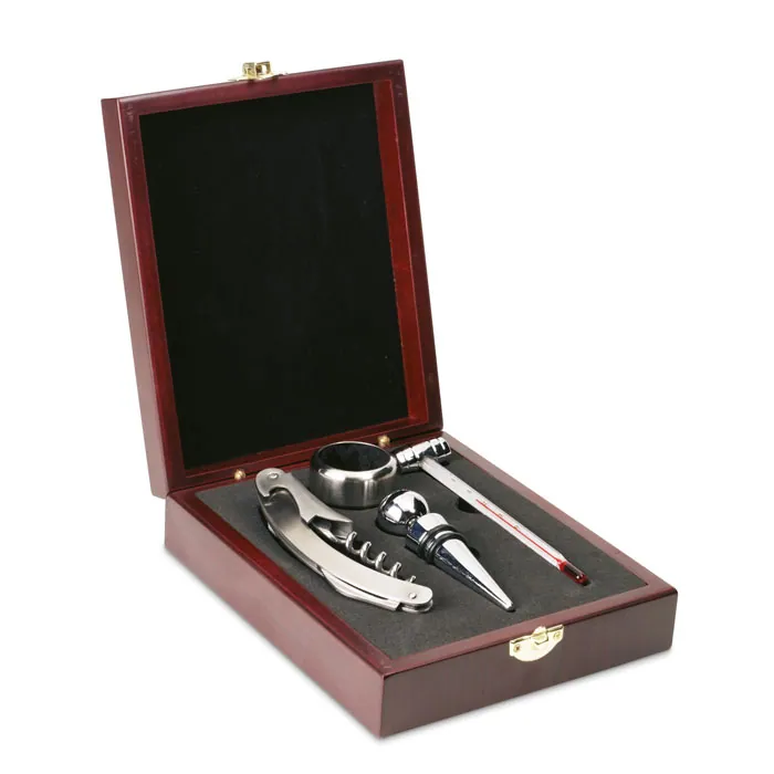 Set de vin PREMIUM — culoarea Argintiu, față