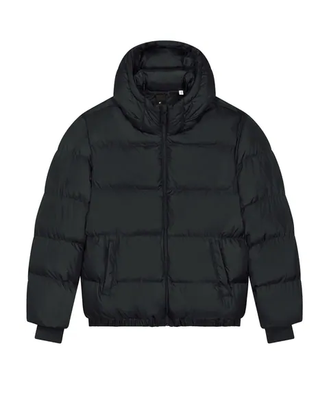 Geacă matlasată Puffer Stanley/Stella — culoarea Negru, pe fundal alb, față